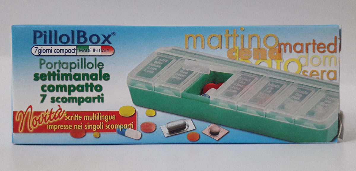 PillolBox Mini Portapillole Giornaliero 3 Scomparti